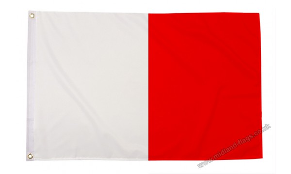White and Red Irish County Flag